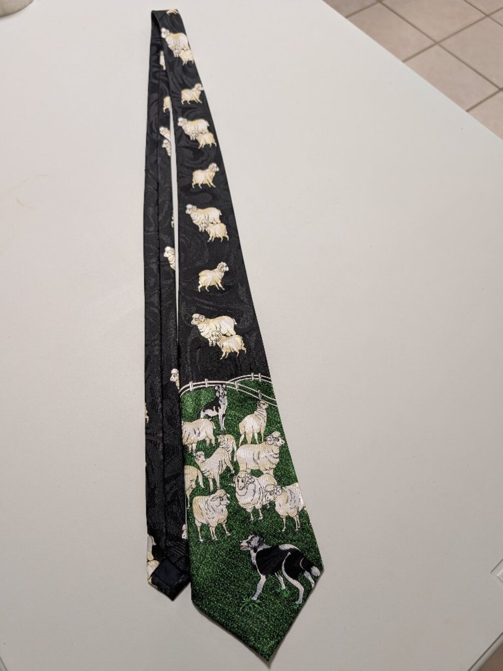MENS Vintage TIE SHEEP SHEEP SHEEP  BEAUTIFUL Piece Any Shepherd's